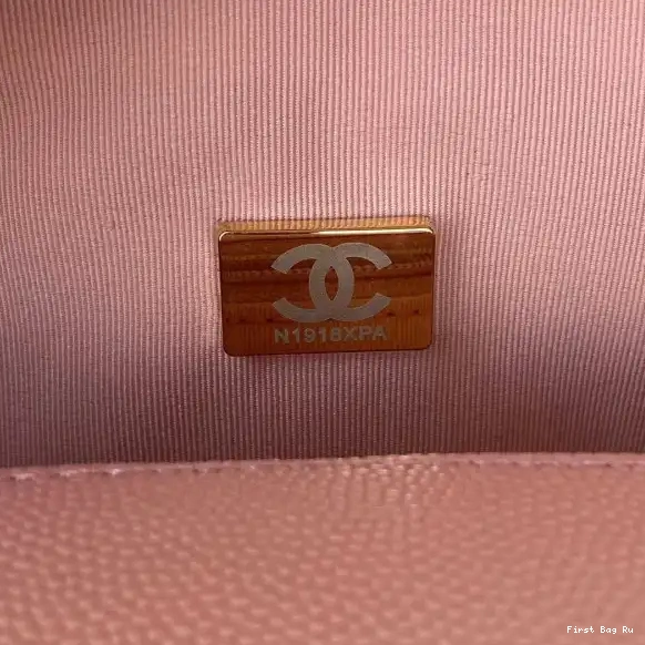 First Bag Ru WITH TOP CHANEL FLAP HANDLE BAG SMALL 0513